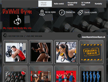 Tablet Screenshot of dawellgym.sk